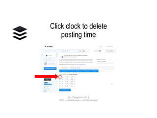 Click clock to delete
posting time
(c) Delightful VP |
http://madelreyes.com/tutorials/
 