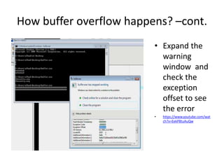 Buffer overflow | PPTX