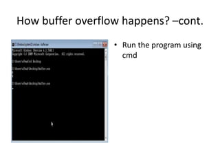 Buffer overflow | PPT