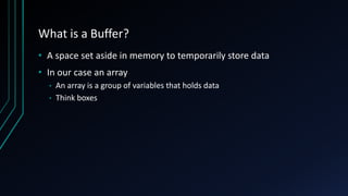 Buffer overflow | PPTX