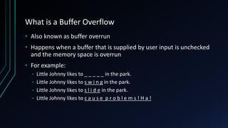 Buffer overflow | PPTX