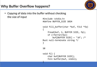 Buffer Overflow- Secure-Development- Lecture-9.pdf
