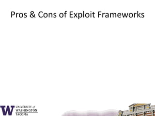 Strategy & Structure of a “Sploit”“Fuzzing”Repeated input patternsAAAA… (“A” = 0x41)ABCDEFG…DEF1, DEF2, DEF3, …NOP (No Operation)0x90 on x86Also:Add 0Multiply by 1Jump to next instruction…NOP sled