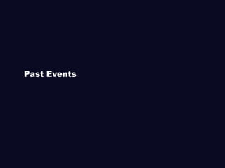 Past Events
 