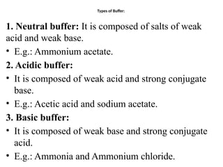 Comprehensive Overview of Acids, Bases, Buffers, and Their ...