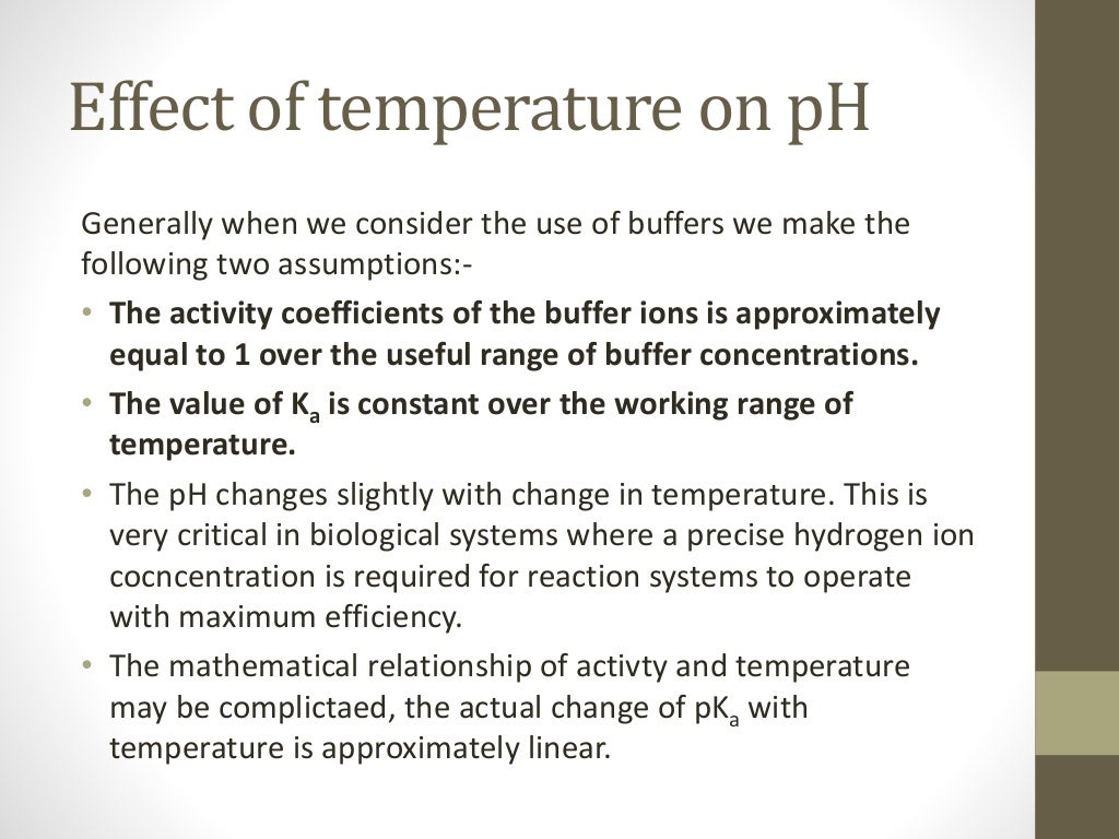 Buffers in biological systems