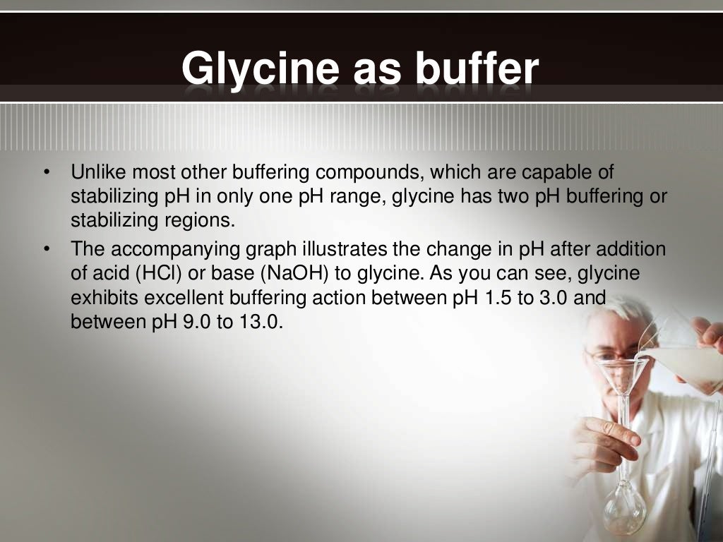 Buffers in chemical analysis, types of buffers