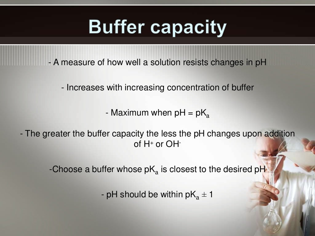 Buffers in chemical analysis, types of buffers