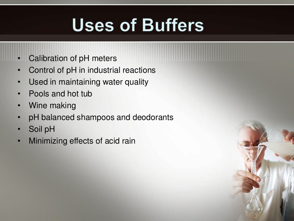 Buffers in chemical analysis, types of buffers