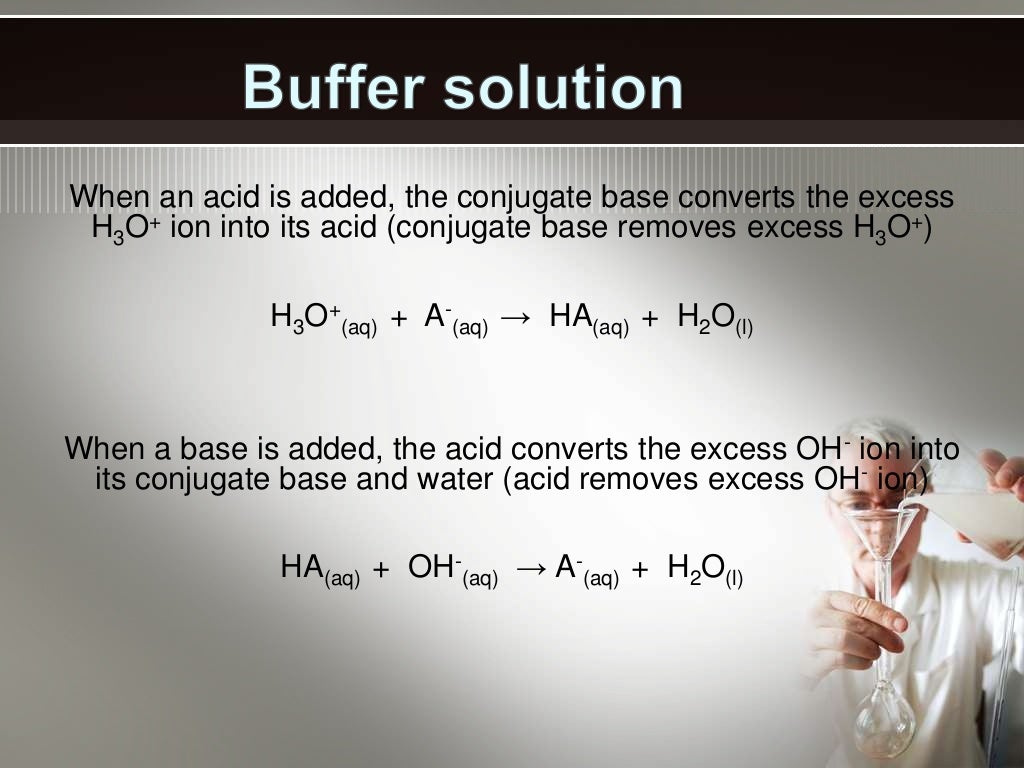 Buffers in chemical analysis, types of buffers