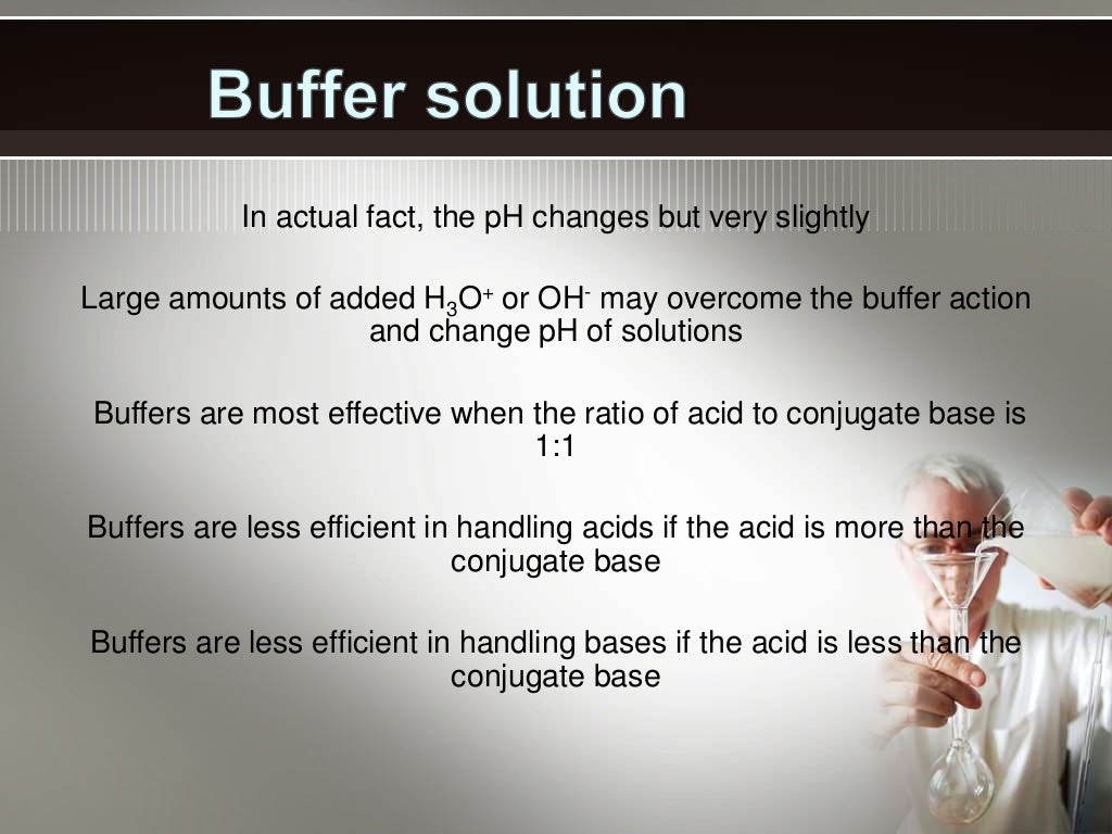 Buffers in chemical analysis, types of buffers