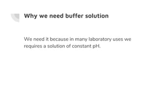 Buffer solution | PPTX