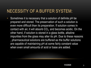 Buffer solutions | PPTX