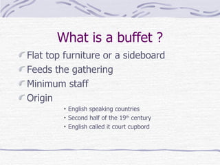 Buffet | PPT