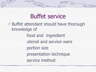 Buffet | PPT
