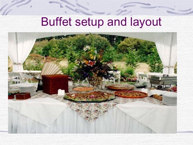 Buffet Table Setup Layout How Should I Set Up My Reception | No