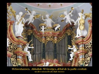 Ochsenhausen, Abbatiale St Georges, détail de la partie centrale
un des sommets du style rococo
 