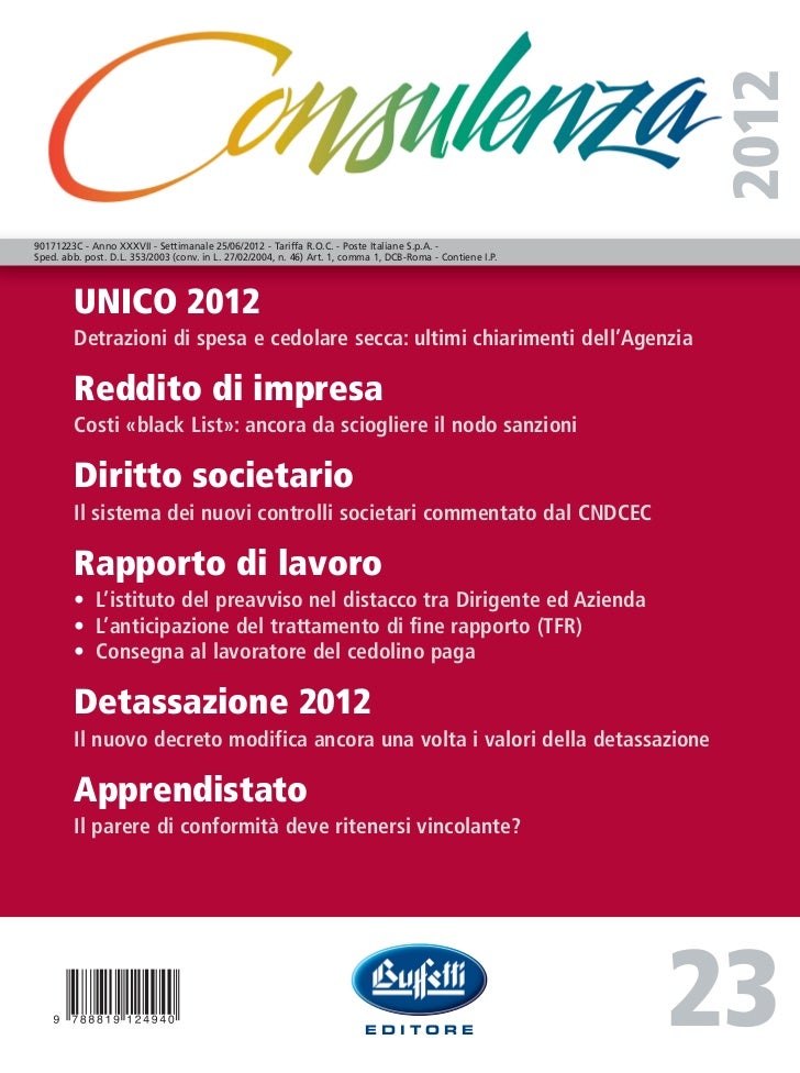 Buffetti Rivista Consulenza23 12 Giuseppeluongo