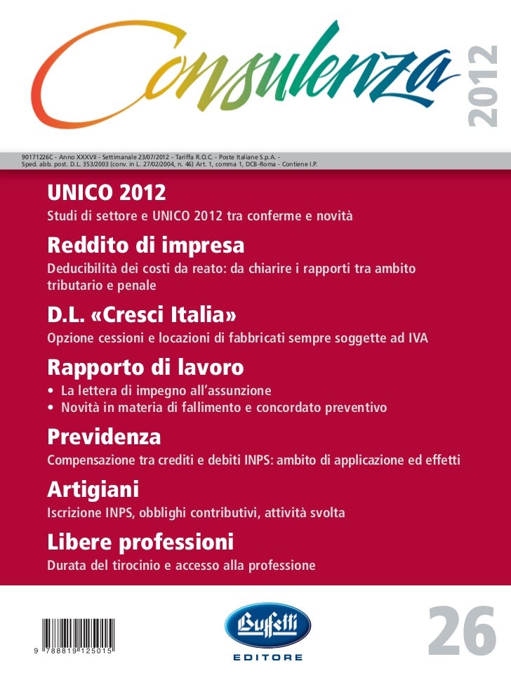Buffetti Rivista Consulenza26 12