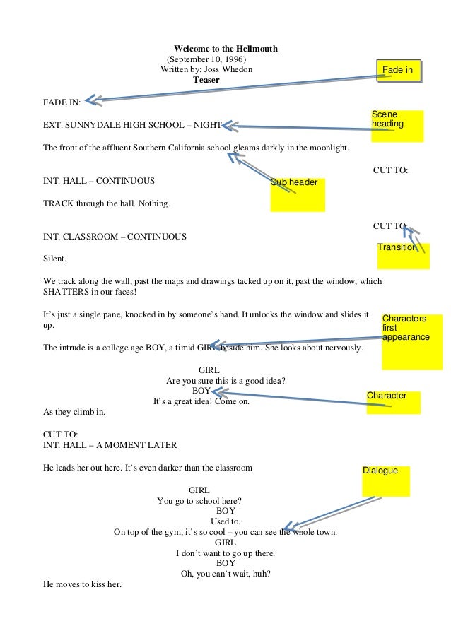 Buffy Script S01 E01