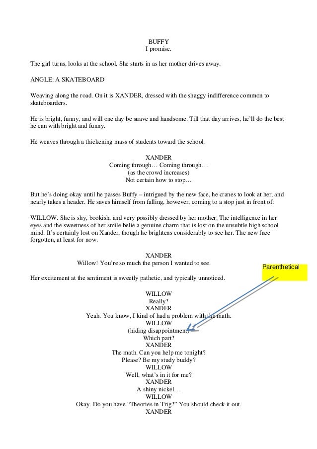 Buffy Script S01 E01