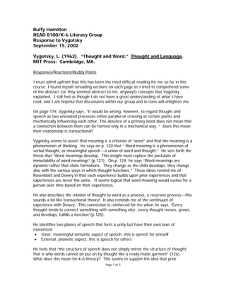 Vygotsky 1962 thought and language sale