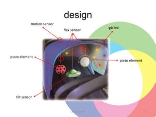 designLievens Judith6motion sensorrgb ledflex sensorpiezo elementpiezo elementtilt sensor