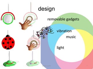 designremovable gadgetsvibration			music					lightLievens Judith7