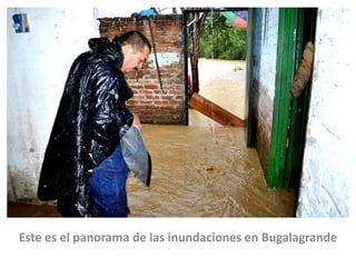 Este es el panorama de las inundaciones en Bugalagrande

 