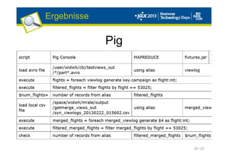 20 / 23
Pig
Ergebnisse
 