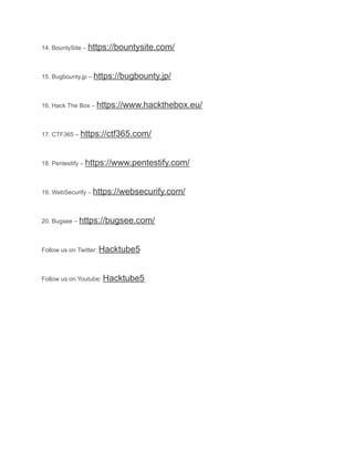 Bug Bounty Guide Tools and Resource.pdf