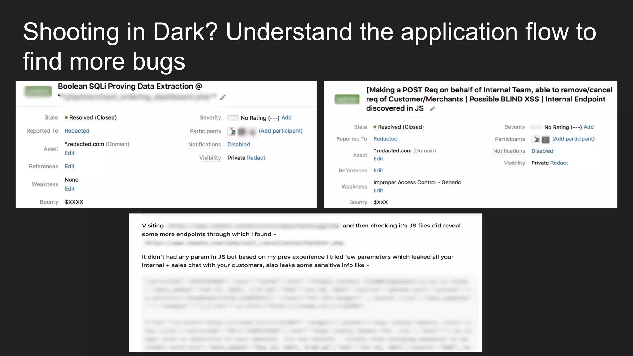 Shooting in Dark? Understand the application flow to
find more bugs
 