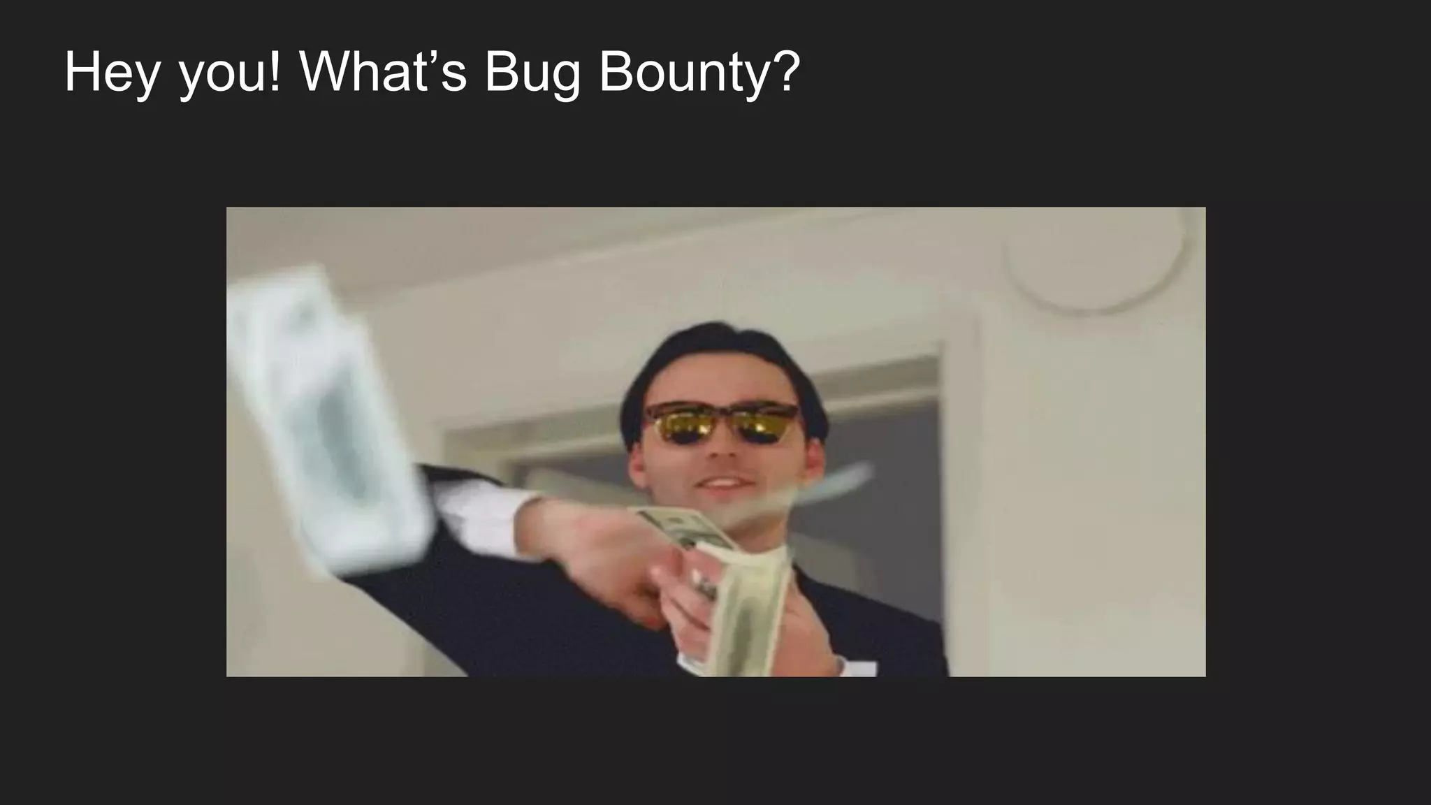 Hey you! What’s Bug Bounty?
 