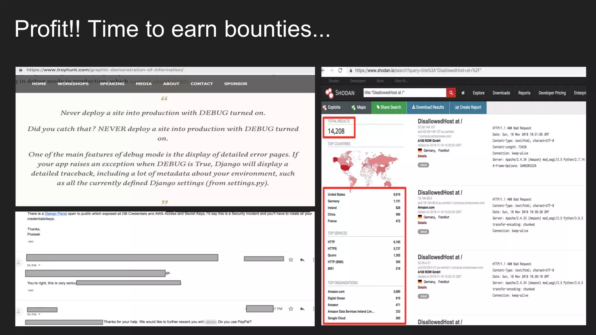 Profit!! Time to earn bounties...
 