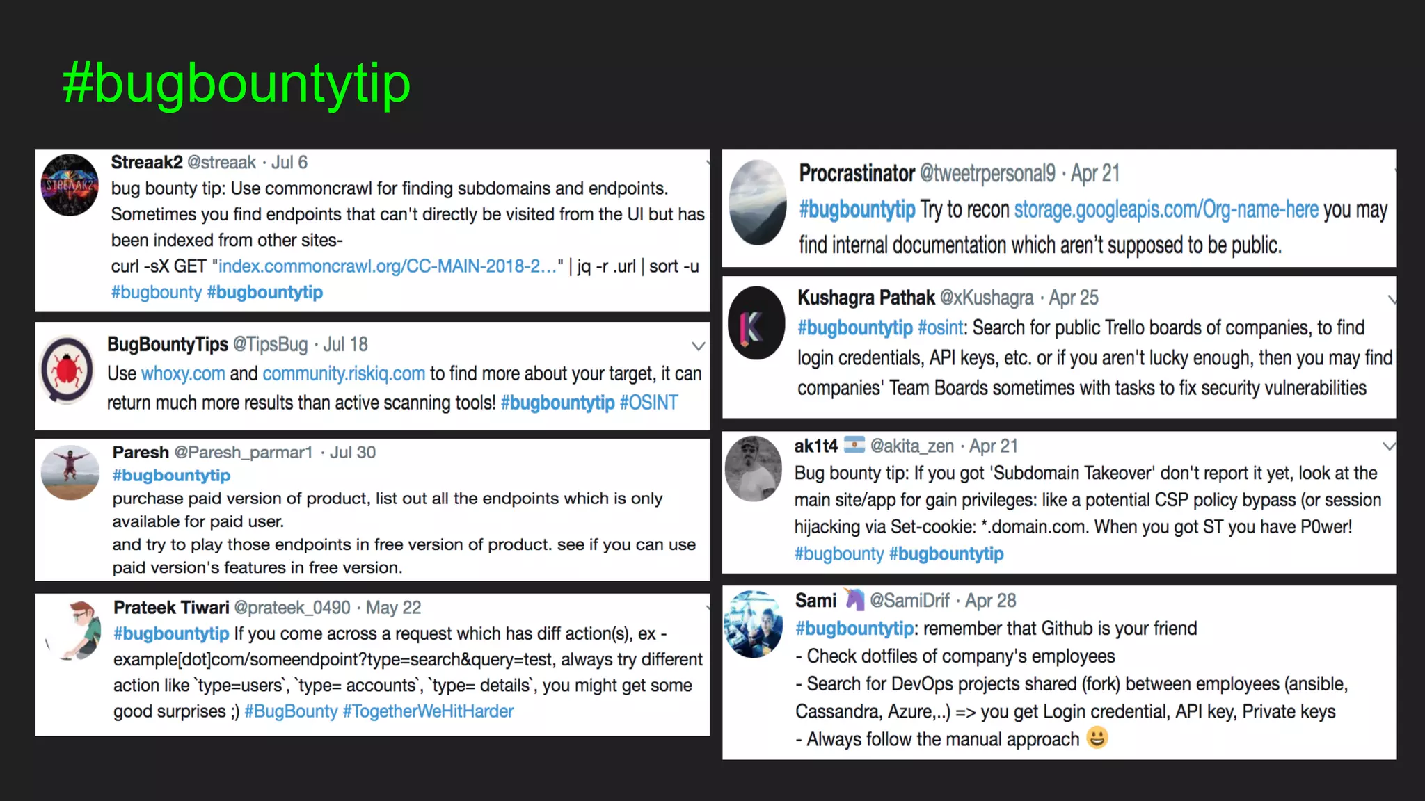 #bugbountytip
 