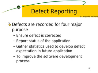 Defect Reporting Process Defect Management on BugDay Bangkok 2009 | PDF