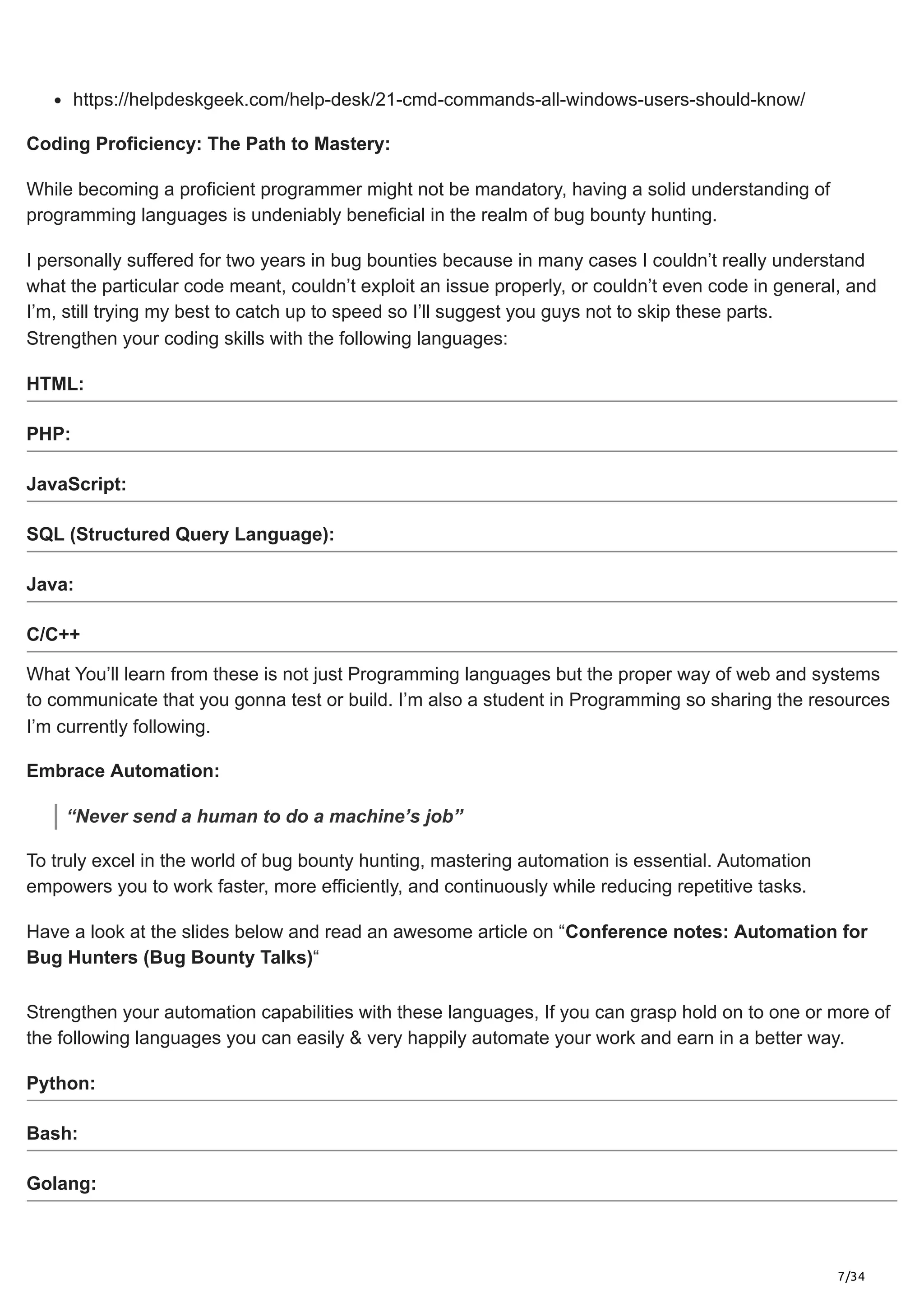 Bug Bounty Blueprint : A Beginner's Guide | PDF