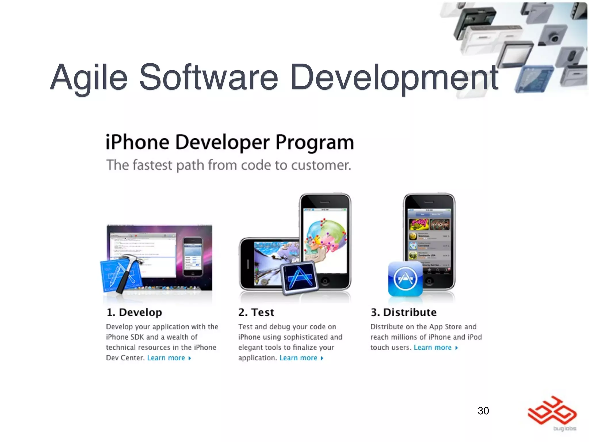 Agile Software Development




                        30
 
