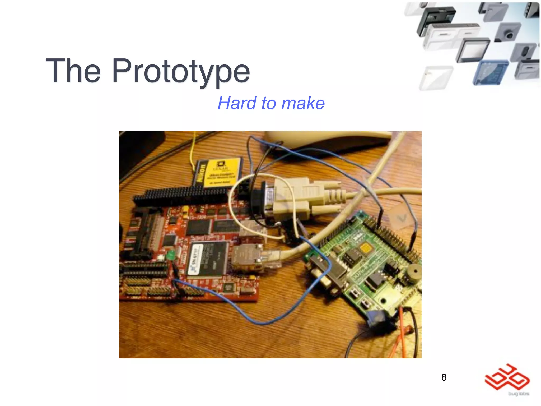 The Prototype
          Hard to make




                         8
 