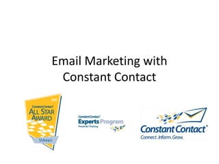 Email Marketing with Constant Contact 