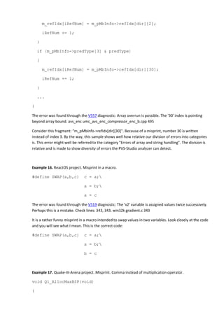 100 bugs in Open Source C/C++ projects | PDF