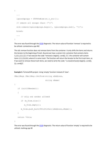 100 bugs in Open Source C/C++ projects | PDF