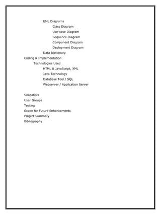 Bug Tracking Java Project | DOC