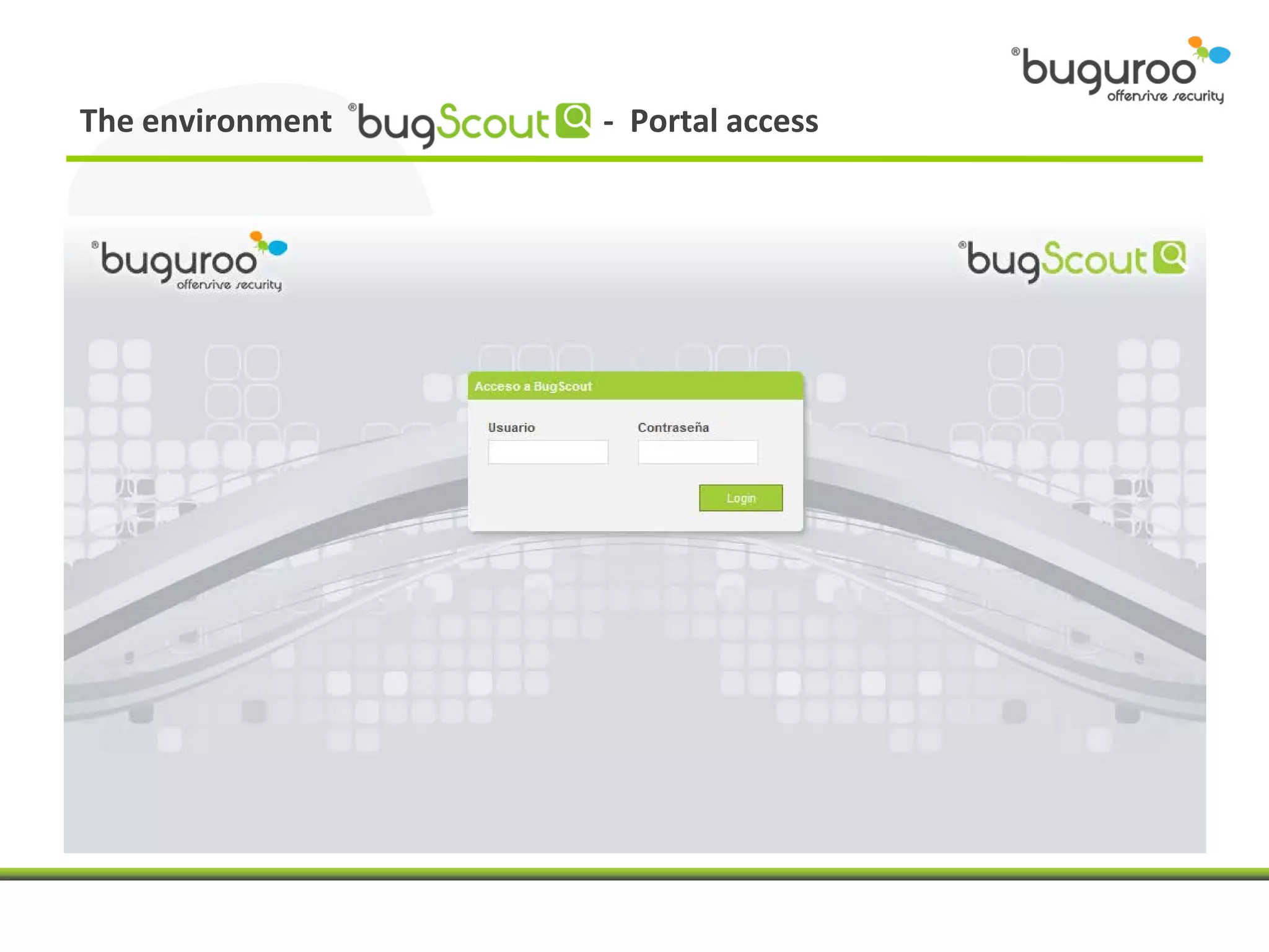 The environment   - Portal access
 