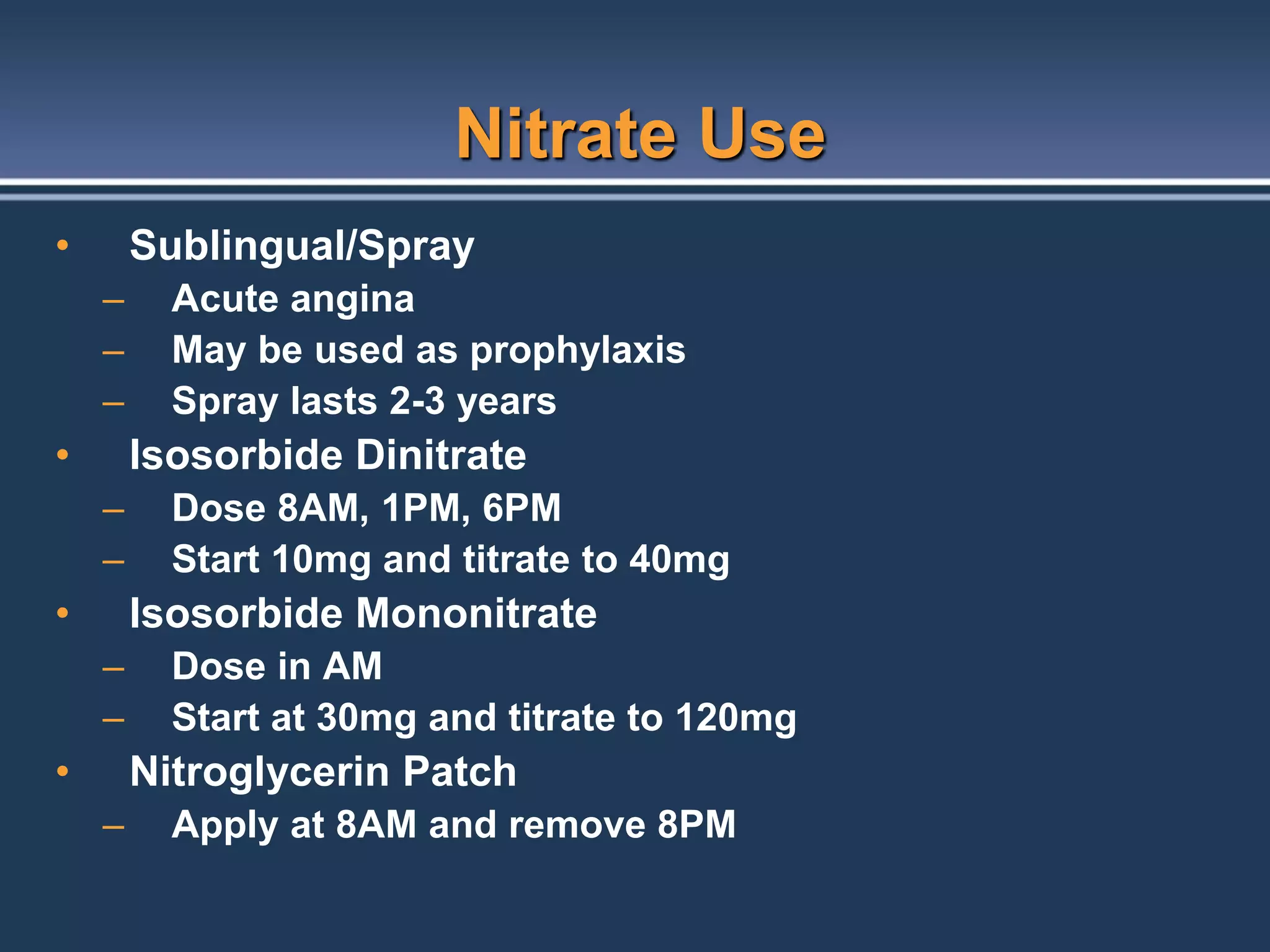 Antiangina treatment ppt Antiangina treatment ppt