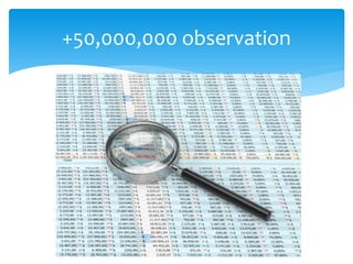 +50,000,000 observation
 