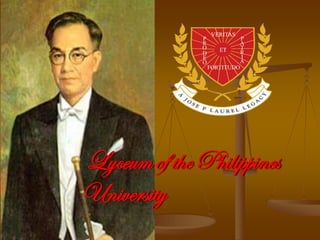 Lyceumof the Philippines
University
 
