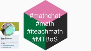 Archivist activist
#mathchat
#math
#iteachmath
#MTBoS
 