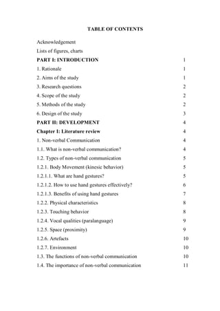 The roles of some hand gestures as aspects of non-verbal communication ...