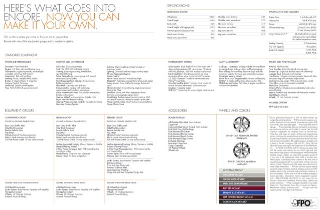 2014 Buick Encore Brochure